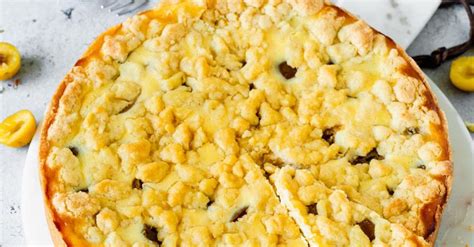 Mirabellenkuchen Mit Schmand Und Streusel Rezept Mirabellen Kuchen