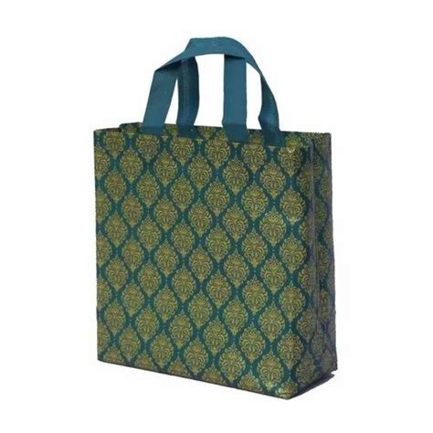 Green Printed Loop Handle Non Woven Shopping Bag Capacity 5 Kg At Rs