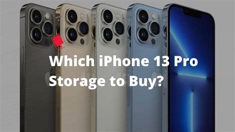 Which Iphone 13 Pro Or Iphone 13 Pro Max Storage Capacity Should You Buy — 128gb 256gb 512gb