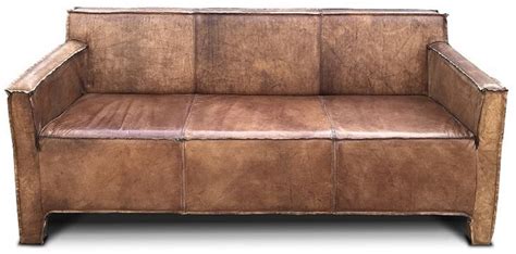 Casa Padrino Luxus Vintage Leder Sofa 185 X 66 X H 82 Cm