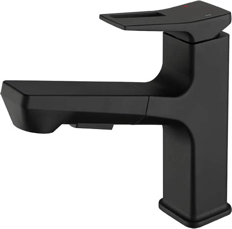 Bathroom Mixer Sink Faucet With Pull Out Sprayer Dual Mode Mixer Tap For Hot And Cold Water