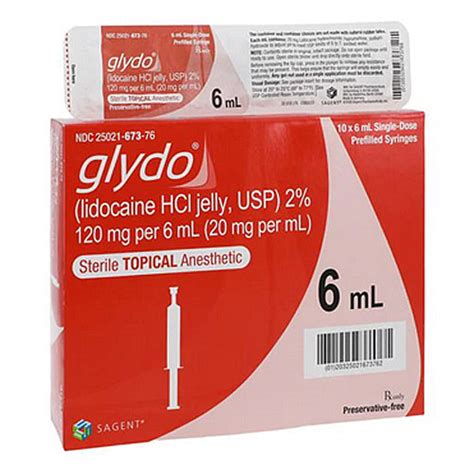 Glydo Lidocaine HCl, Jelly 2% Prefilled Syringe - Urological Procedures ...