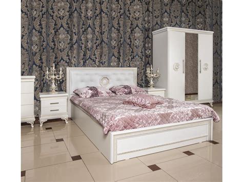 Эд Эль: Николь: кровать 160х200 (платина, белый) 5253633