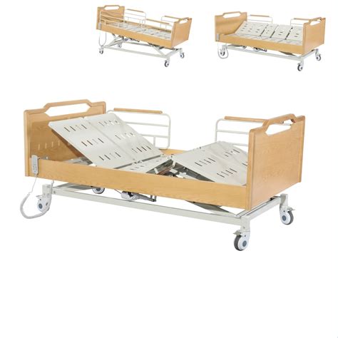 Electric Wood Care Bed Ultra Low Nursing Home Furniture Elderly Care ...