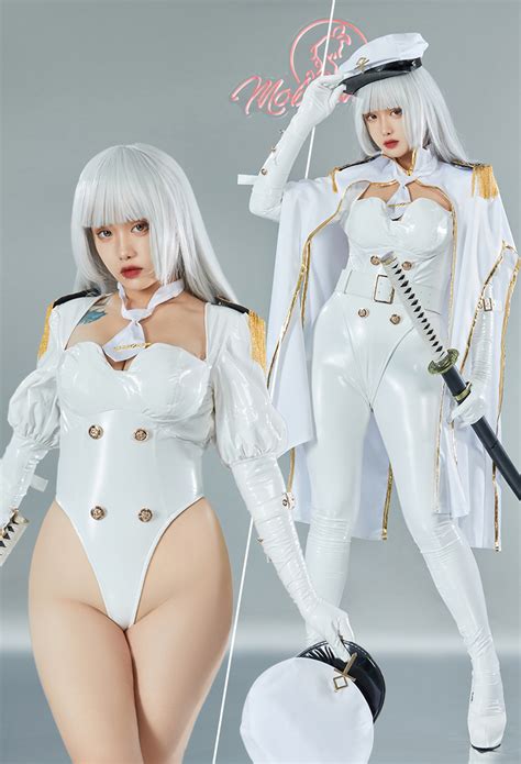 Inquisitor Sexy Lingerie Set Halloween White Officer Costume Bodysuit Set With Pants Top