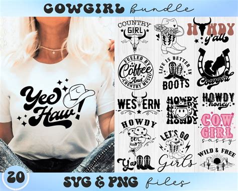 Cowgirl SVG Bundle Western Svg Southern Svg Country Girl Etsy