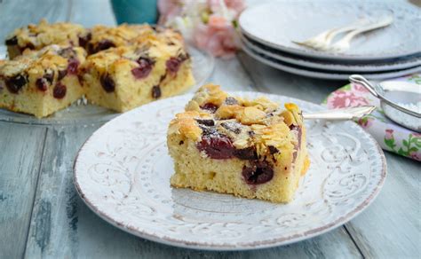 Einfacher Kirschkuchen vom Blech Rezept Kirschkuchen Rührkuchen