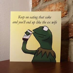 Kermit Birthday Card Meme Card Funny Birthday Card The | Etsy