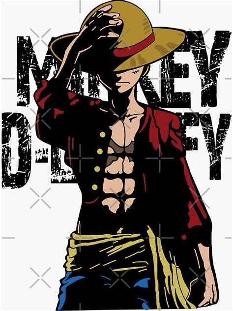Luffy Japaness Caroon Anime Cartoon Sticker For Sale By Apriljurach