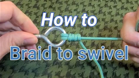 How To Tie Braided Line To A Swivel UNI KNOT How To Tie A Uni Knot