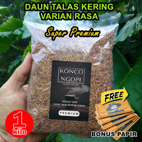 Olahan Daun Talas Kering 1kg Varian Rasa Super GRATIS PAPER PAKET