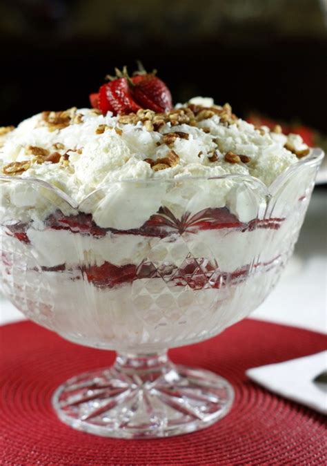 Southern Strawberry Coconut Punch Bowl Cake The Kitchen Is My Playground