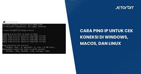 Cara Ping IP Untuk Cek Koneksi Di Windows MacOS Dan Linux