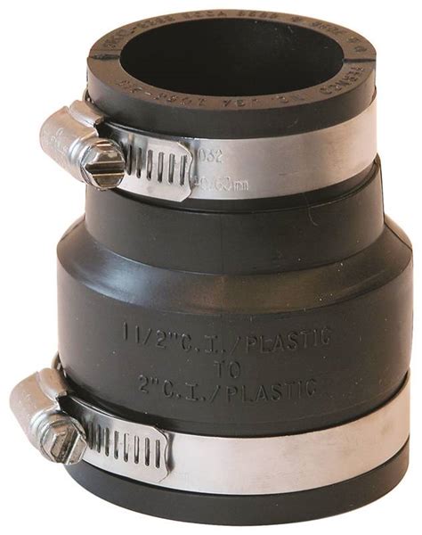 Fernco P1056 22 Flexible Coupling X In PVC Black 44 OFF