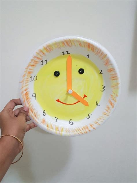 Paper Plate Clock Materials - Crafting Papers