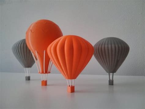 Printable Hot Air Balloons D Model D Printable Stl CGTrader