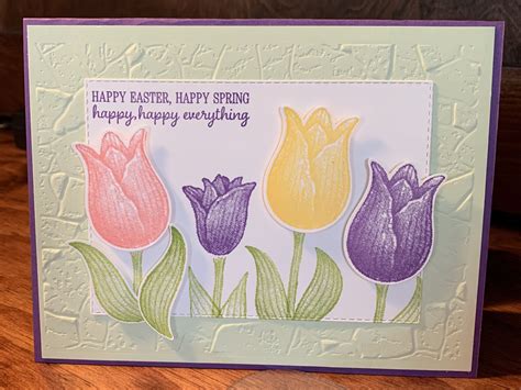 Stampin Up Timeless Tulips Tulips Card Easter Cards Handmade Flower