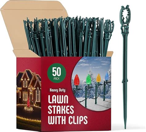 Christmas Light Yard Stakes Set Of 50 Outdoor Light