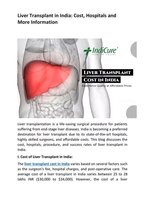 Ppt Liver Transplant In India Cost Hospitals And More Powerpoint