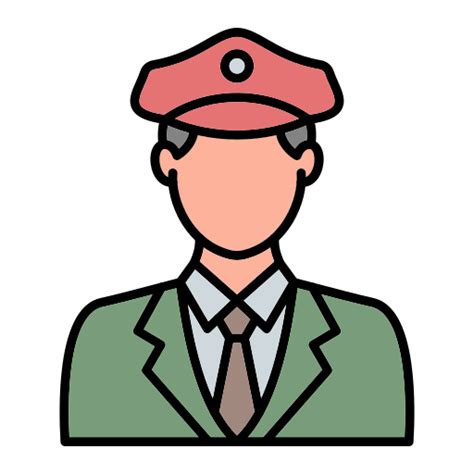 driver generic outline color icon