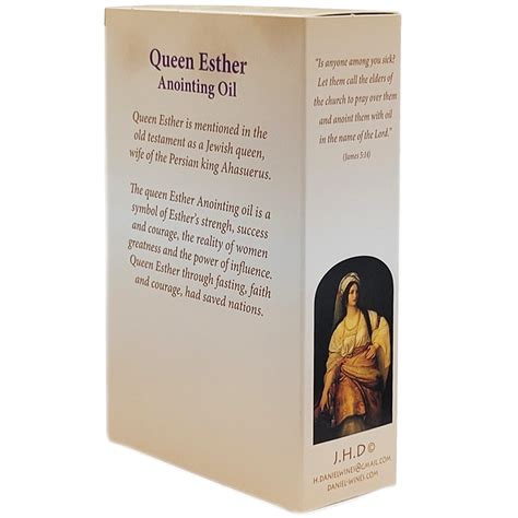 Queen Esther Prayer Oil For The Church Made In Israel 100ml