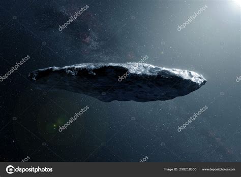 A Huge Gray Asteroid In Deep Space Elements Of This Image Were