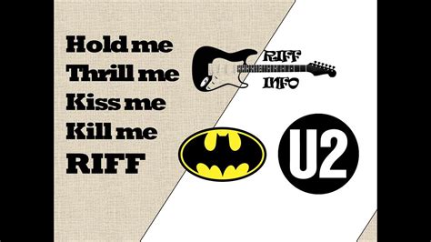 U2 Hold Me Thrill Me Kiss Me Kill Me Riff Youtube