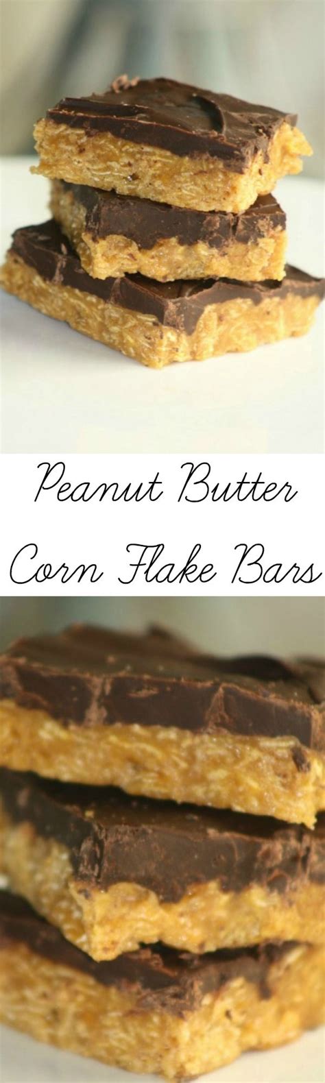 Peanut Butter Corn Flake Bars