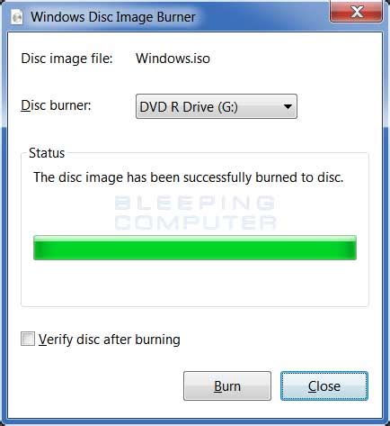 How To Burn Or Write A CD DVD Image Or ISO