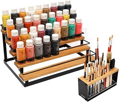 Amazon J JACKCUBE DESIGN Craft Paint Brush Organizer 5 Tier