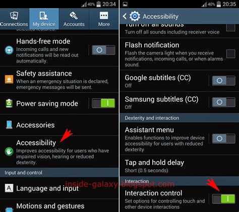 Inside Galaxy Samsung Galaxy S How To Enable And Use Interaction