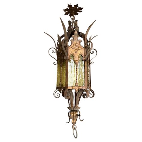 Lanterne Suspension De Style N O Gothique De Style M Di Val En Fer Et