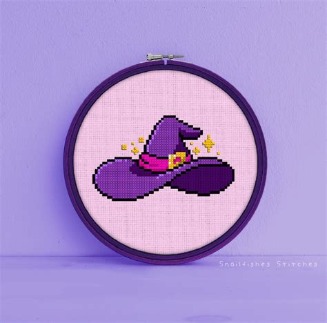 Witch Hat Cross Stitch Pattern Witch Hat Pattern Witch Cross Stitch