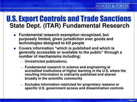 Ppt U S Export Controls The Challenge For Research Institutions Powerpoint Presentation