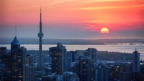 Premium Photo Toronto City Skyline Ontario Canada