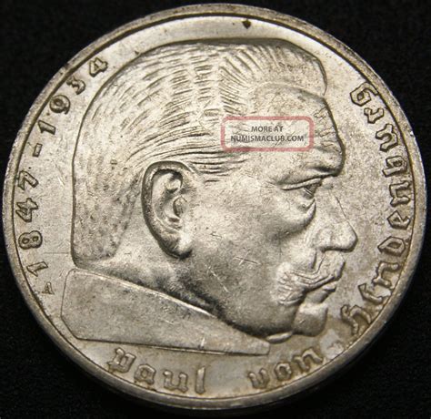 Third Reich Silver Coin Reichsmark A