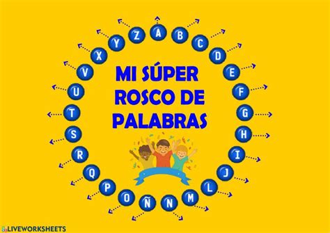 Rosco de palabras - Ficha interactiva