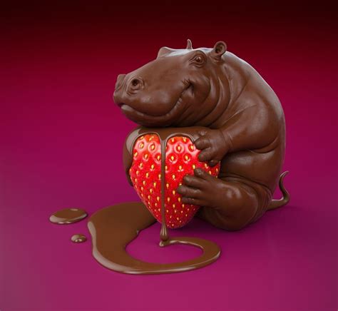Hipopótamo de chocolate