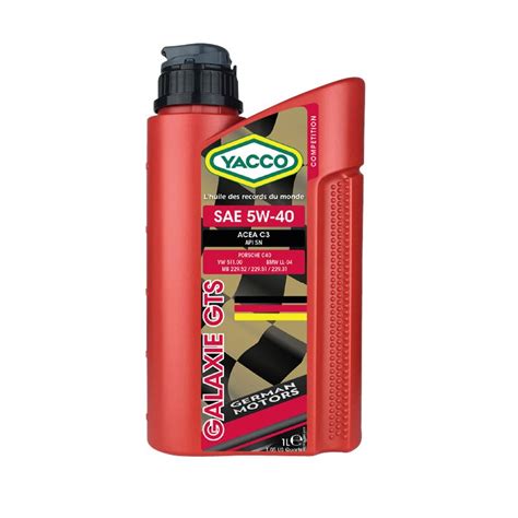 Двигателно масло Yacco Galaxie GTS 5W40, 1л - eMAG.bg