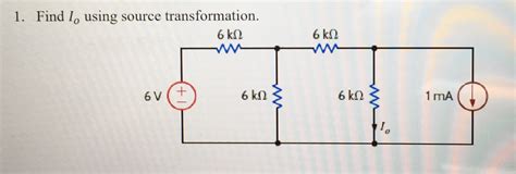 Solved 1 Find Lo Using Source Transformation 1 MA Chegg