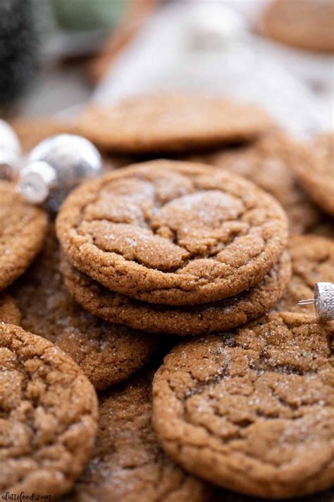 Chewy Molasses Cookies A Latte Food