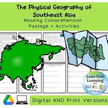 World Cultures Physical Geography Of Se Asia Passage Activities No Prep