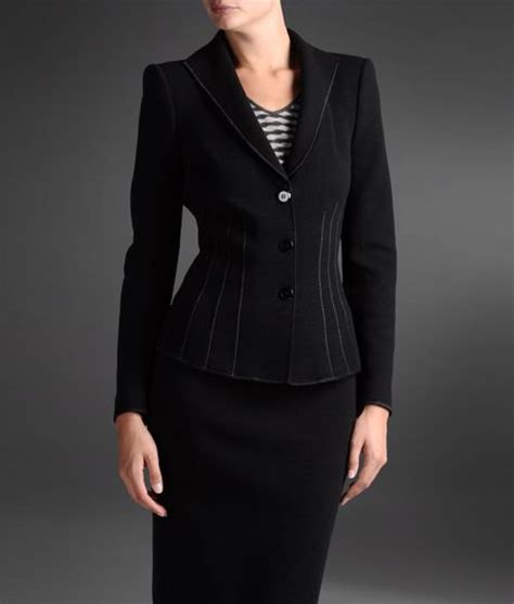 Armani Womens Suit In Black Lyst