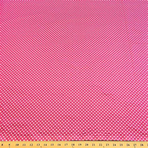 Fuchsia Polka Dot Printed Cotton 4445 Wide 499yard 100 Cotton