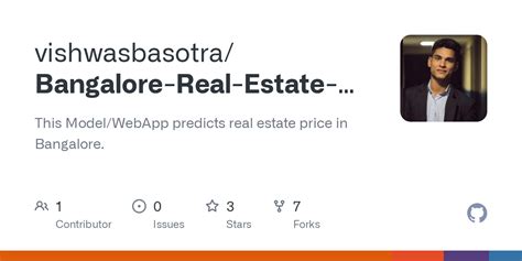 GitHub Vishwasbasotra Bangalore Real Estate Price Prediction WebApp