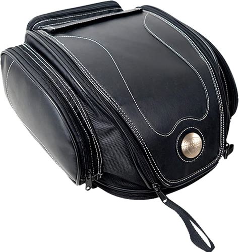 Amazon Willbros Motorcycle Tail Bag Waterproof Leather Rear Seat