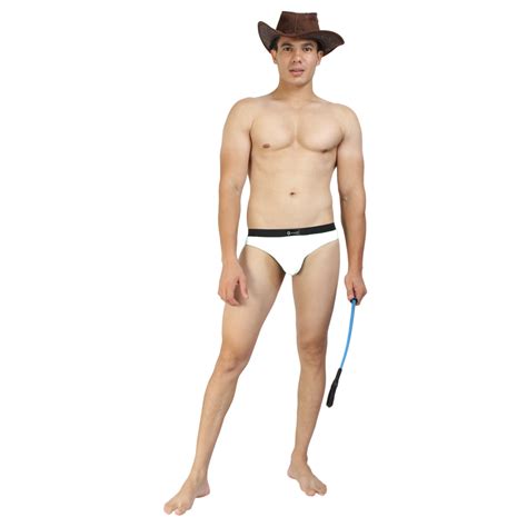 Intimantic Men Solid Bikini Brief 95 Cotton 5 Spandex White Intimantic