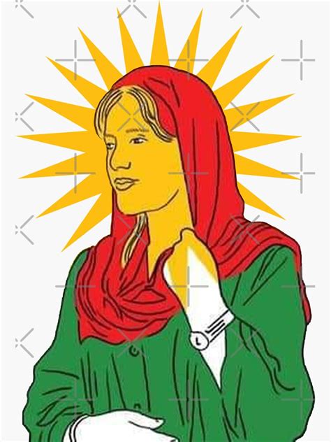 Massa Amini Jin Jiyan Azad Sticker For Sale By Kurdishshops Redbubble