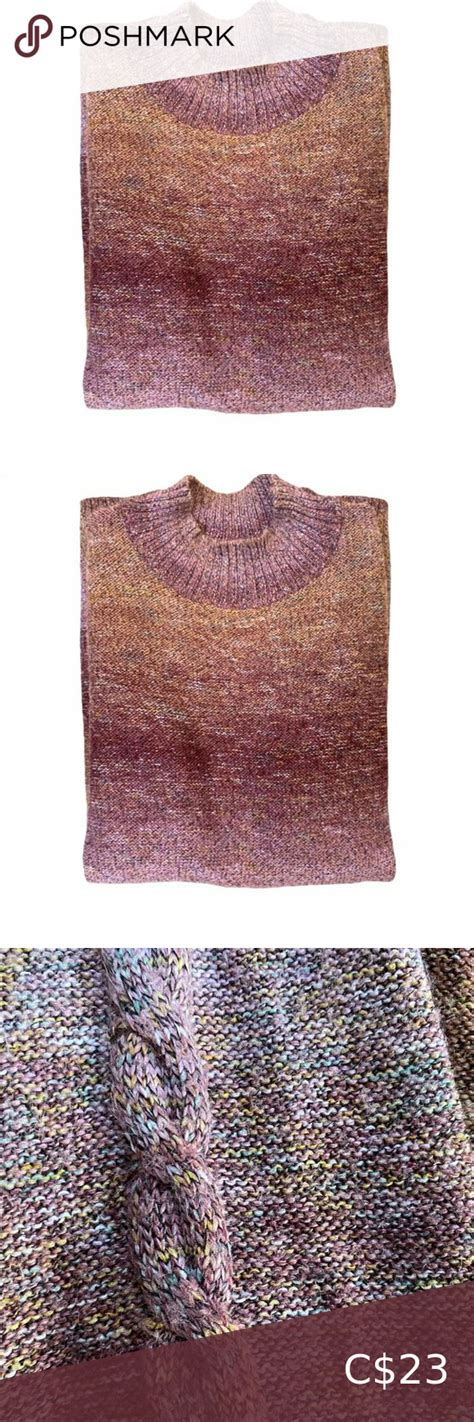 Cleo Cold Shoulder Sweaterpurple Yellow Blue