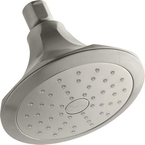 Kohler Memoirs Vibrant Brushed Nickel 55 In Round Fixed Shower Head 175 Gpm K 45409 G Bn At